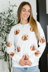 PREORDER: Sequin Pumpkin Bow Pullover - Maple Row Boutique