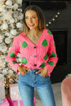 Sequin Trees Cardigan - Maple Row Boutique