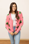 Sequin Trees Cardigan - Maple Row Boutique