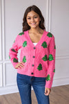 Sequin Trees Cardigan - Maple Row Boutique