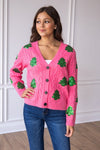 Sequin Trees Cardigan - Maple Row Boutique
