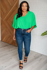 Set the Expectation V-Neck Top - Maple Row Boutique