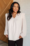 She Ought to Understand Balloon Sleeve Blouse - Maple Row Boutique 