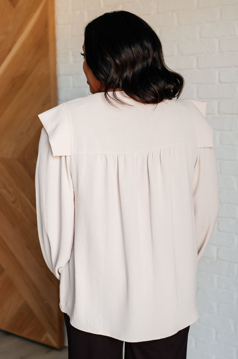 She Ought to Understand Balloon Sleeve Blouse - Maple Row Boutique 