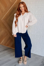 She Ought to Understand Balloon Sleeve Blouse - Maple Row Boutique 