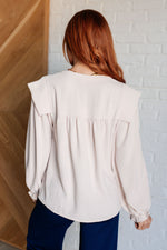 She Ought to Understand Balloon Sleeve Blouse - Maple Row Boutique 