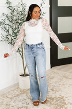 Sheer Intentions Lace Layering Top in Ivory - Maple Row Boutique