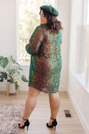 Shimmering Splendor Sequin Shirt Dress - Maple Row Boutique 