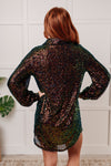 Shimmering Splendor Sequin Shirt Dress - Maple Row Boutique 