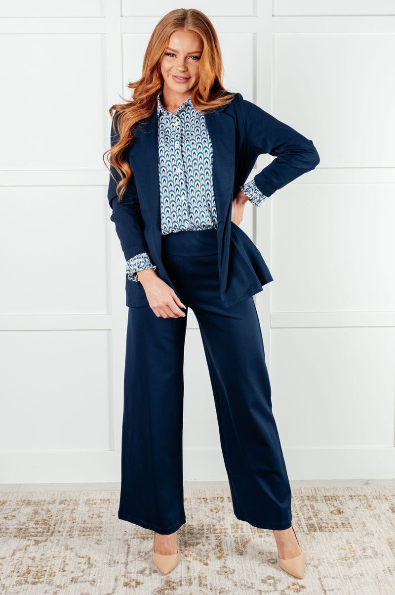 Skies Above Patterned Button Up Shirt - Maple Row Boutique