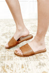 Sole Mate Slip on Sandals in Tan - Maple Row Boutique