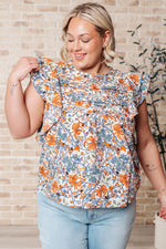Something Peaceful Flutter Sleeve Blouse - Maple Row Boutique