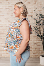 Something Peaceful Flutter Sleeve Blouse - Maple Row Boutique