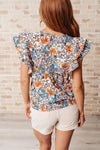 Something Peaceful Flutter Sleeve Blouse - Maple Row Boutique