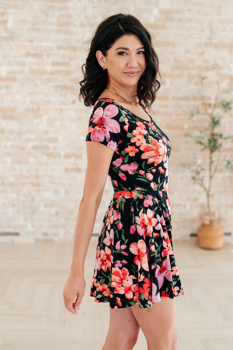 Southern Hospitality Floral Skort Dress - Maple Row Boutique 