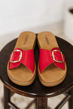 Strawberry Slip on Slide in Delight Red - Maple Row Boutique