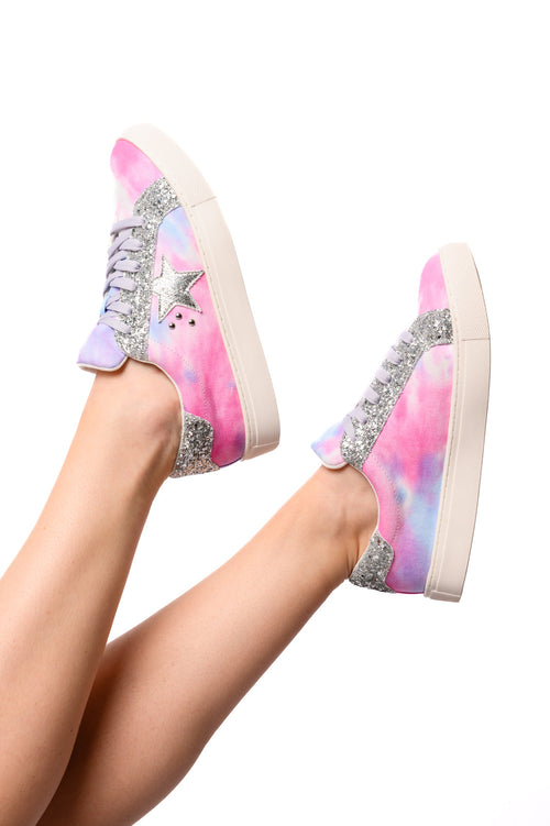 Supernova Sneakers in Pastel Tie Dye - Maple Row Boutique 