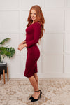 Sure To Fall In Love Bodycon Dress - Maple Row Boutique 
