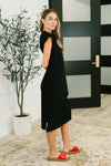 Sweet Like That Casual Dress in Black - Maple Row Boutique