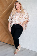 Take a Chance Mixed Print Top - Maple Row Boutique 
