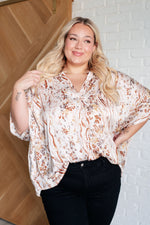 Take a Chance Mixed Print Top - Maple Row Boutique 