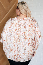 Take a Chance Mixed Print Top - Maple Row Boutique 