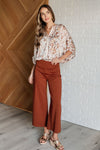 Take a Chance Mixed Print Top - Maple Row Boutique 