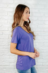The Every Outfit Basic V-Neck Top in Marlin - Maple Row Boutique