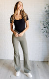They're Not Like Us Square Neck Bodysuit in Black - Maple Row Boutique 