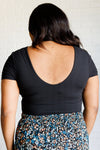 They're Not Like Us Square Neck Bodysuit in Black - Maple Row Boutique 