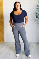 They're Not Like Us Square Neck Bodysuit in Navy - Maple Row Boutique 