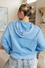 Throwback Heartthrob Hoodie in Sky - Maple Row Boutique 