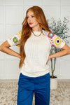 To Grandma's House Crochet Accent Top - Maple Row Boutique