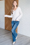 Told You So Ribbed Knit V Neck Sweater - Maple Row Boutique 