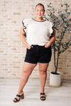Too Sweet Flutter Sleeve Knit Top - Maple Row Boutique