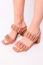 Tropic Like it's Hot Heels in Blush Suede - Maple Row Boutique 