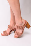 Tropic Like it's Hot Heels in Blush Suede - Maple Row Boutique 