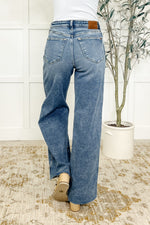 Tucker High Rise Vintage Wash Wide Leg Jeans - Maple Row Boutique