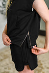Twenty Four Karat Half Zip Top and Shorts Set - Maple Row Boutique