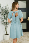 Twirlin’ Dirty Cable Ribbed Knit Dress in Sage Green - Maple Row Boutique