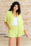 Two's Company Ribbed Button Down - Maple Row Boutique