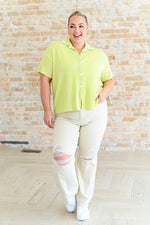 Two's Company Ribbed Button Down - Maple Row Boutique