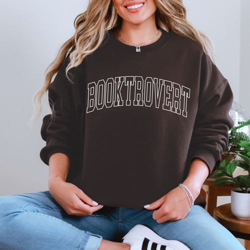 Booktrovert Graphic Sweatshirt - Maple Row Boutique 