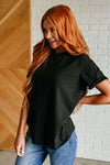Uptown Crew T-Shirt in Black - Maple Row Boutique
