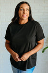 Uptown Crew T-Shirt in Black - Maple Row Boutique
