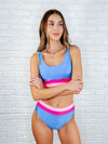 Venice Color Block Swim Top - Maple Row Boutique