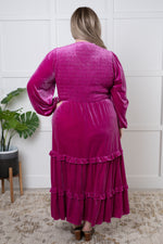 Velvet Flamenco Maxi Dress - Maple Row Boutique 