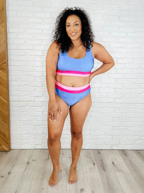 Venice Color Block Swim Bottoms - Maple Row Boutique
