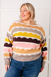 Wave After Wave Striped Sweater - Maple Row Boutique