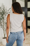 What's the Plan Lettuce Hem Tank in Heather Grey - Maple Row Boutique